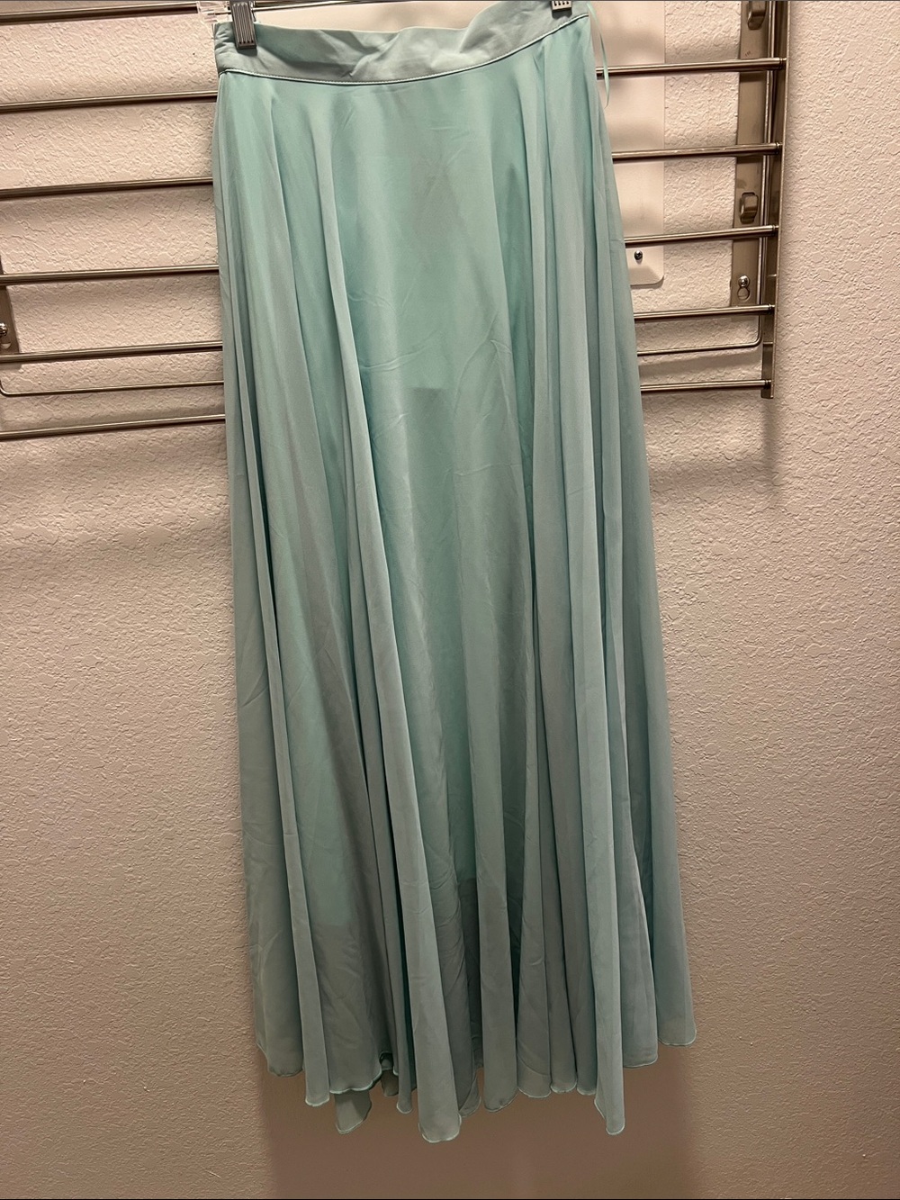 Chicwish Mint Blue Maxi Skirt - Flowing Full-Length Silhouette